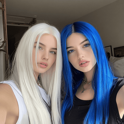 Custom Made Lace Front Wig For Women Personalized Long Straight Synthetic Hair
