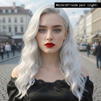 Custom Made Lace Front Wig For Women Personalized Long Curly Synthetic Hair