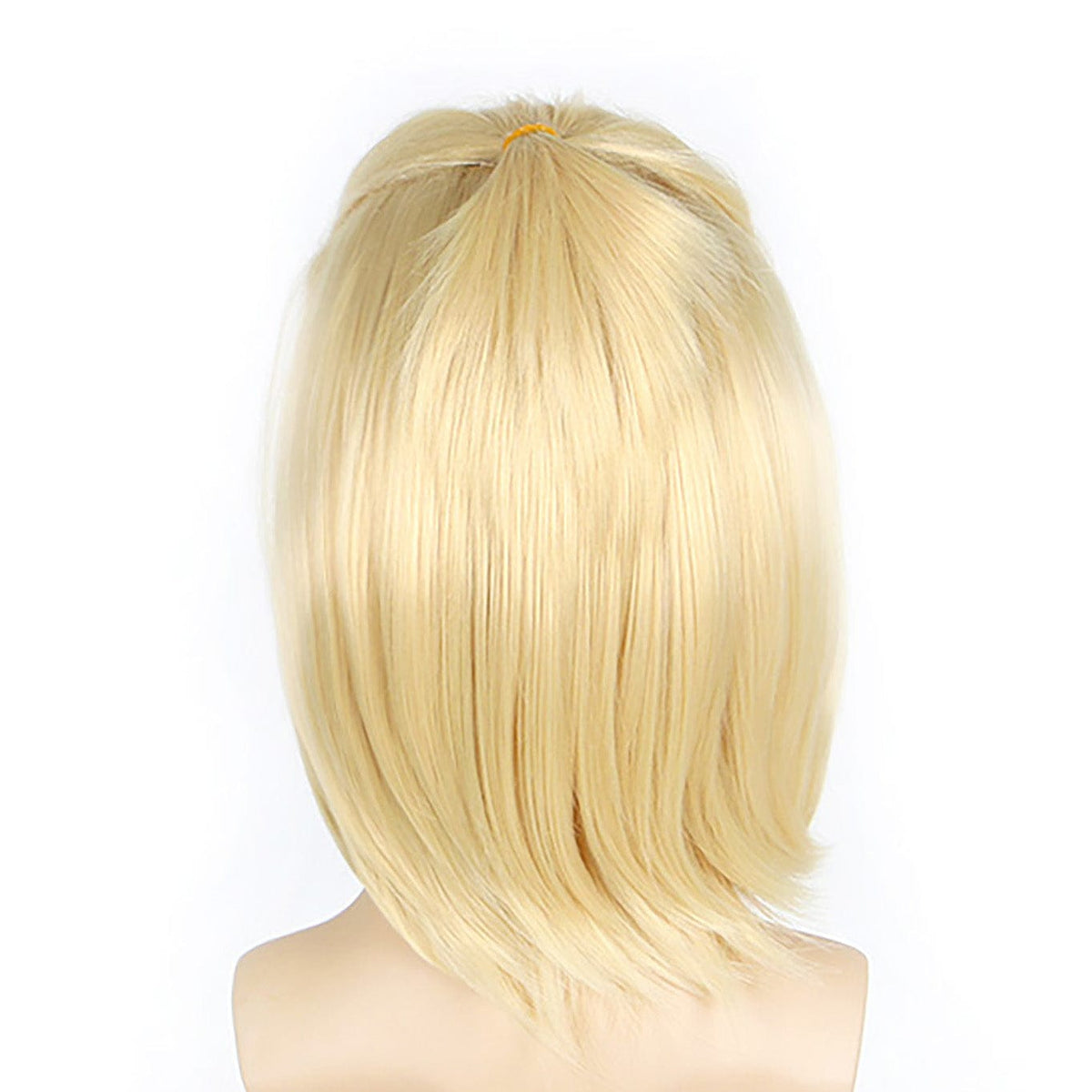nevermindyrhead Men Blonde Short Straight Slicked Back Style Cosplay Wig