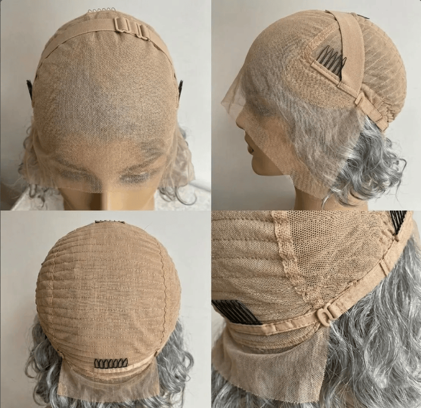 nevermindyrhead Men Human Hair Wig Silver Platinum Blonde Lace Front Short Straight For Costume Cosplay