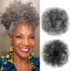 Frauen Afro Puff Kordelzug Pferdeschwanz Dutt Synthetische Kinky Haarverlängerung
