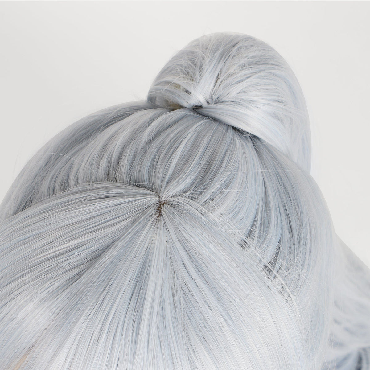 nevermindyrhead Women Ombre Greyish Blue Long Straight Layers Top Ponytail Japanese Princess Style Cosplay Wig