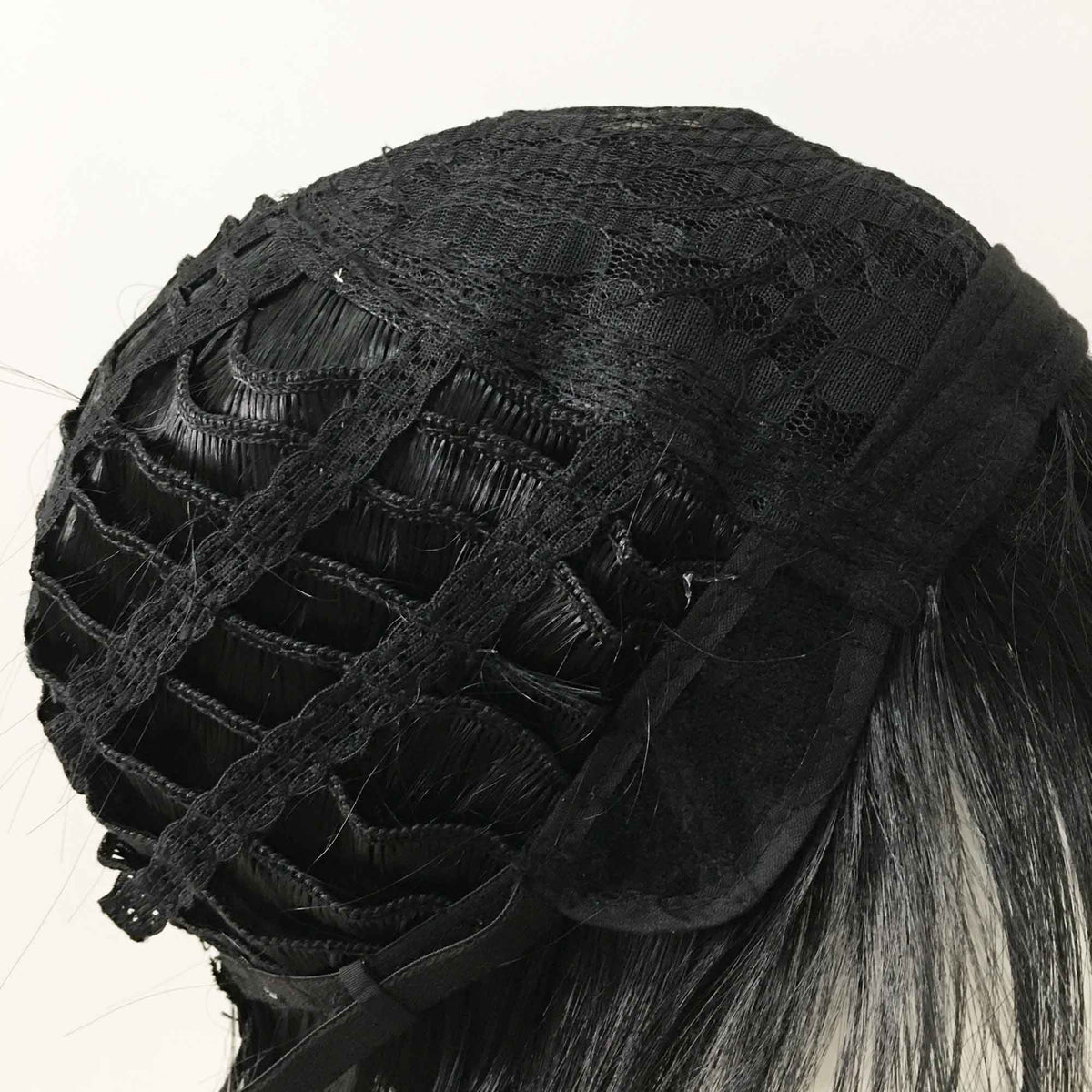 nevermindyrhead Men Black Short Straight Extra Long Bangs Cosplay Wig
