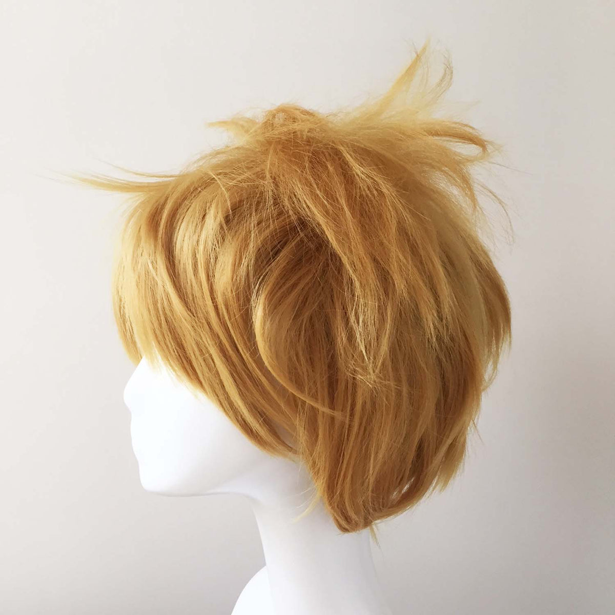 nevermindyrhead Men Blonde Short Straight Fringe Bangs Cosplay Wig
