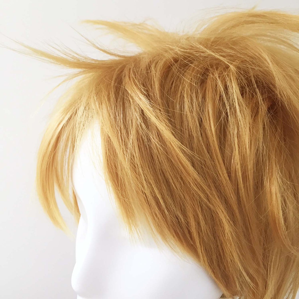 nevermindyrhead Men Blonde Short Straight Fringe Bangs Cosplay Wig
