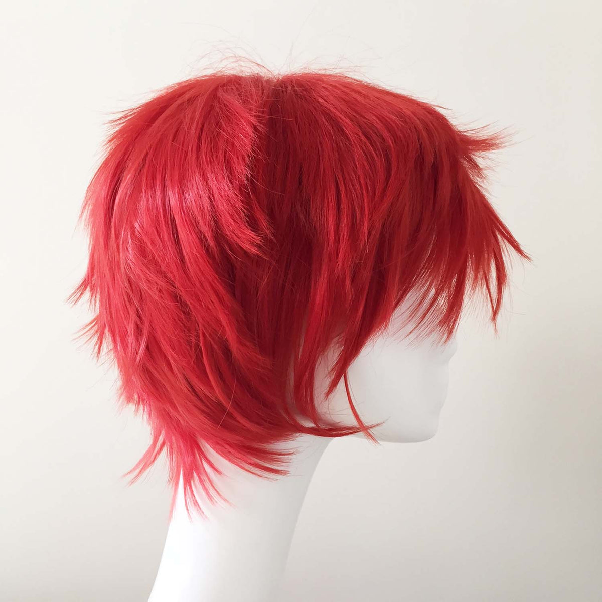 nevermindyrhead Men Red Short Straght Fringe Bangs Cosplay Wig