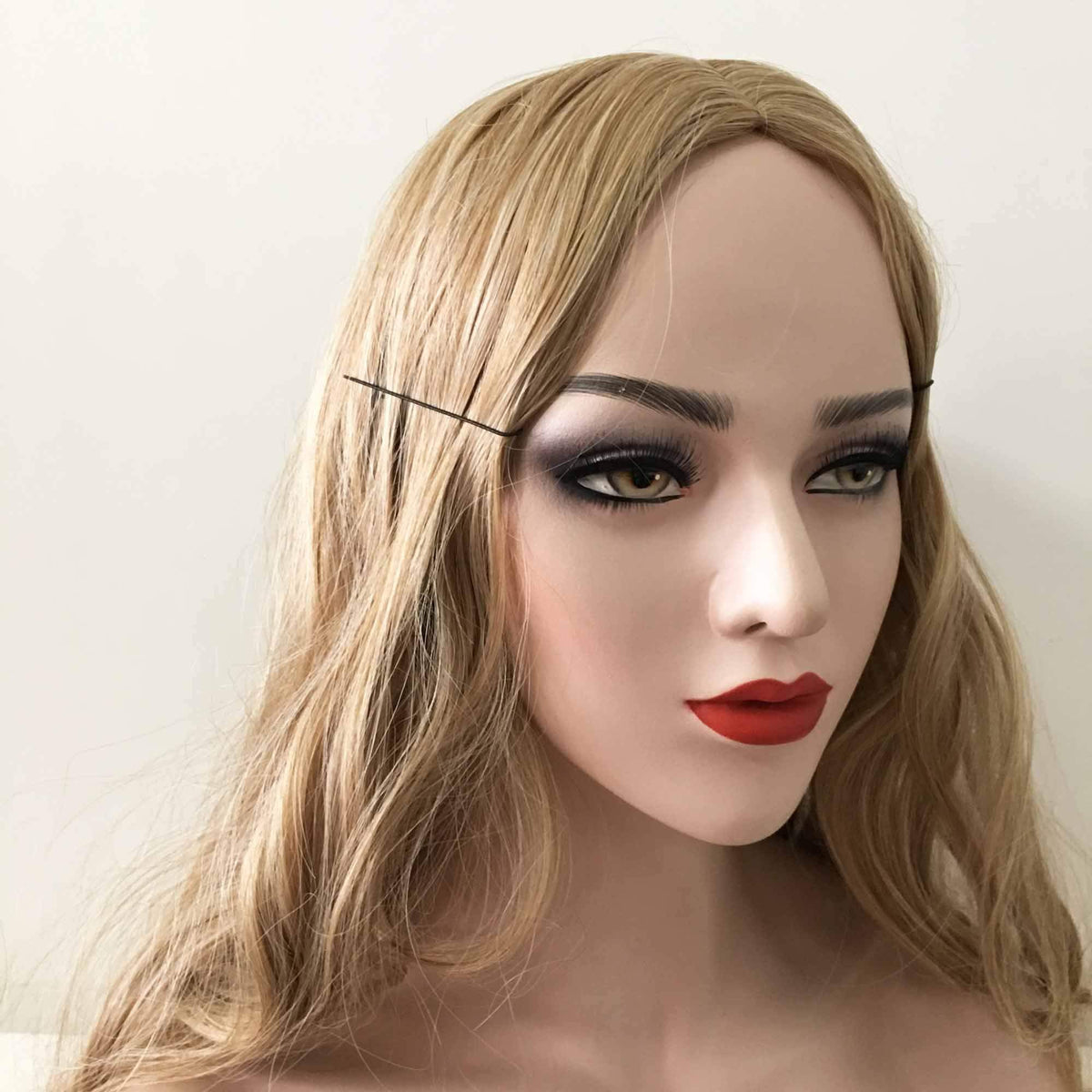 nevermindyrhead Women Brown Long Wavy Middle Part Wig