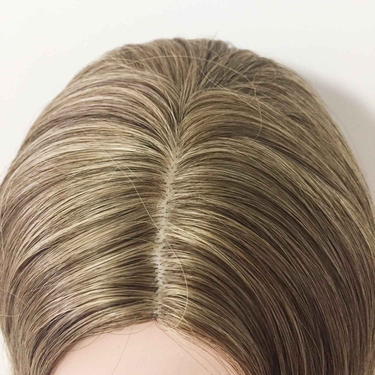 nevermindyrhead Women Dark Ash Blonde Long Straight Middle Part Wig